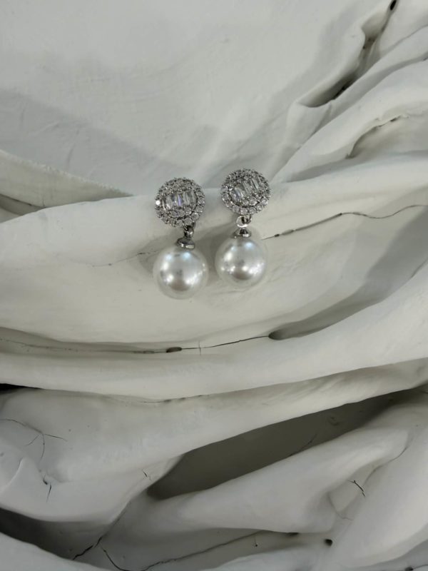 Pearl Crystal Earrings